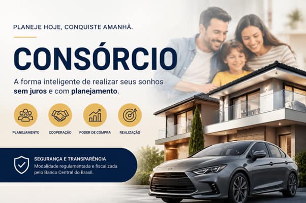 Família analisando consórcio imobiliário com uso do FGTS para compra da casa própria